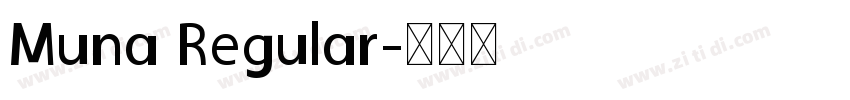 Muna Regular字体转换